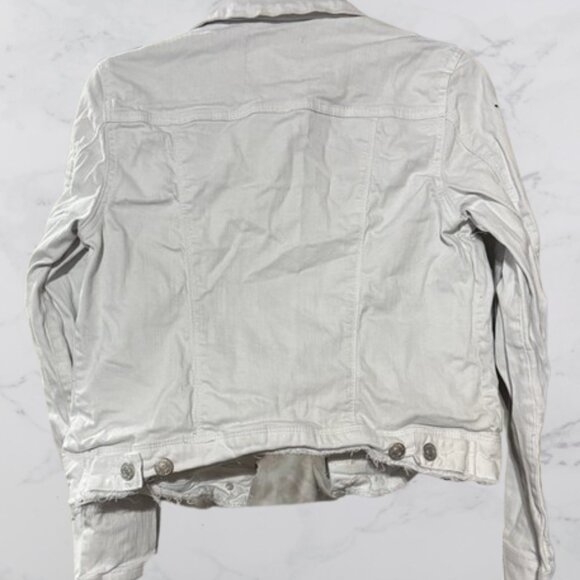 Nine West Jeans White Denim Jacket Size S - Picture 4 of 4